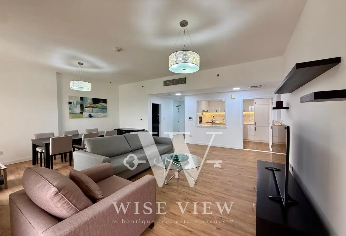 Furnished 2BR | JBR | High-rise urban skyline view